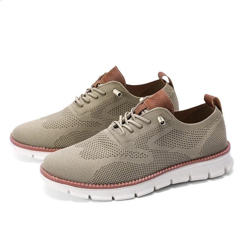 High quality Plus mens sports shoes soft mens casual shoes breathable thick mesh fashionable mens sports shoes walking and driving outdoor shoes 24082