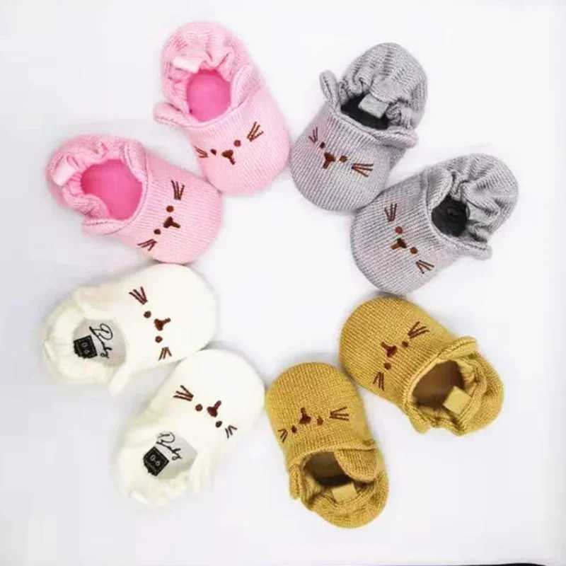 1-year-old baby and toddler baby shoes knitted wool shoes that wont fall off baby walking shoes M240827