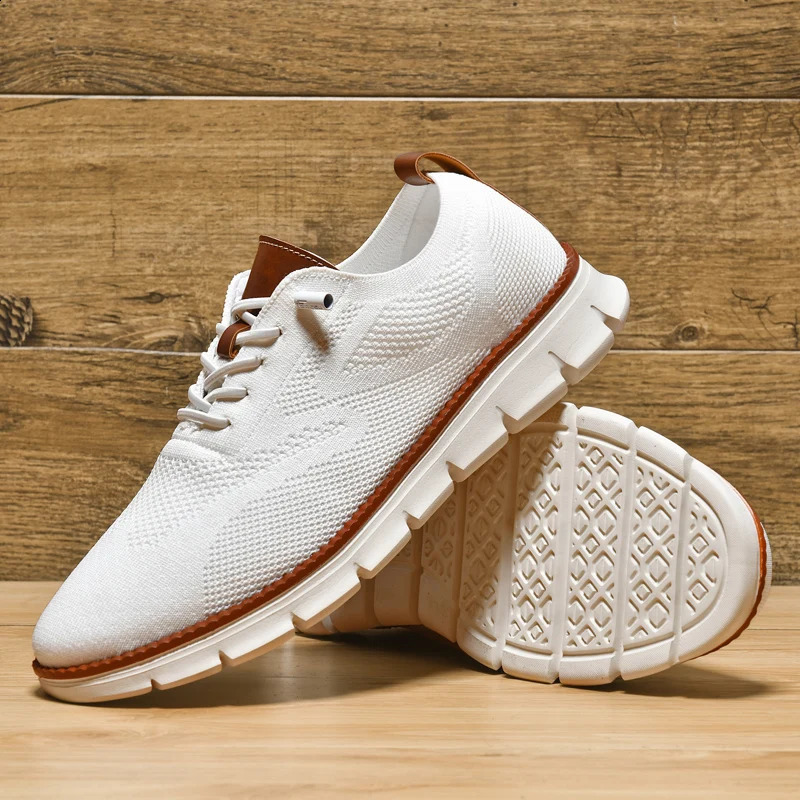 mens sports shoes lightweight breathable casual flat shoes outdoor fashion comfortable dress shoes anti slip sports walking shoes 240827