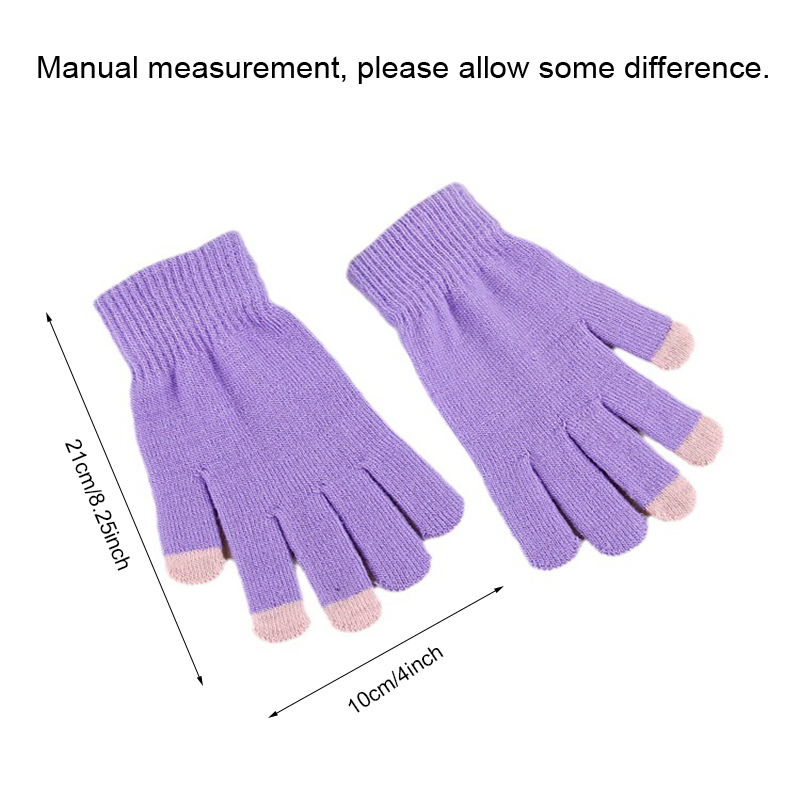 Men Women Touch Screen Gloves Autumn Winter Warm Mittens Female Winter Full Finger Stretch Comfortable Breathable Warm Cycling Glove Customize Logo HW