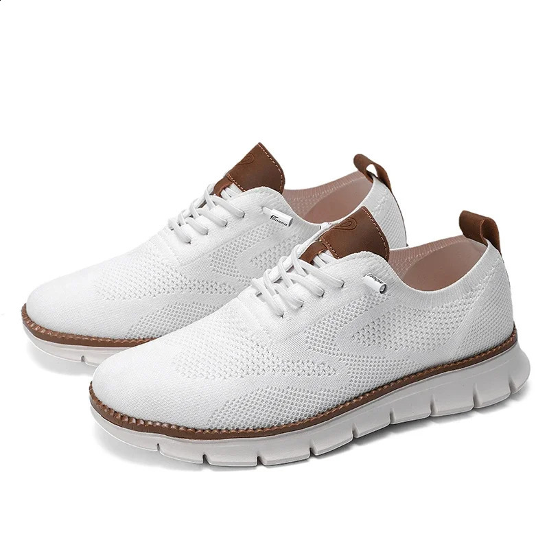 High quality Plus mens sports shoes soft mens casual shoes breathable thick mesh fashionable mens sports shoes walking and driving outdoor shoes 24082