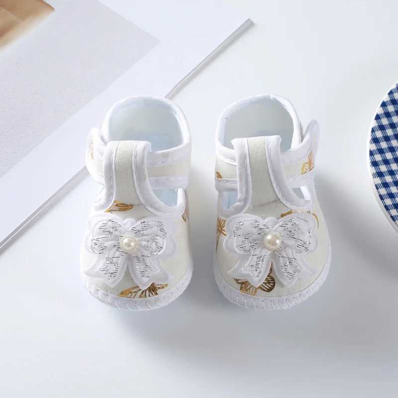 Stylish Baby Girl Floral Slippers Soft Sole Footwear for Spring and Autumn (0-8 months) M240827