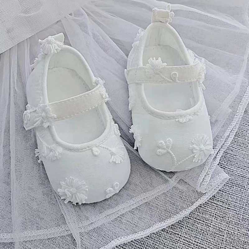 Baby Shoes Flower Girl Princess Casual Shoes Moccasins Soft Bottom Non slip First Walking Shoes Preschool Baby Bed Shoes M240827