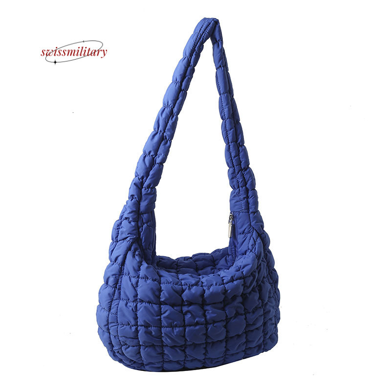 Swissmilitary 2025 New Korean Fold Cloud Versatile Fashion One Shoulder Handheld Dumpg Large Capacity Down Cotton Underarm Women's Bag #35