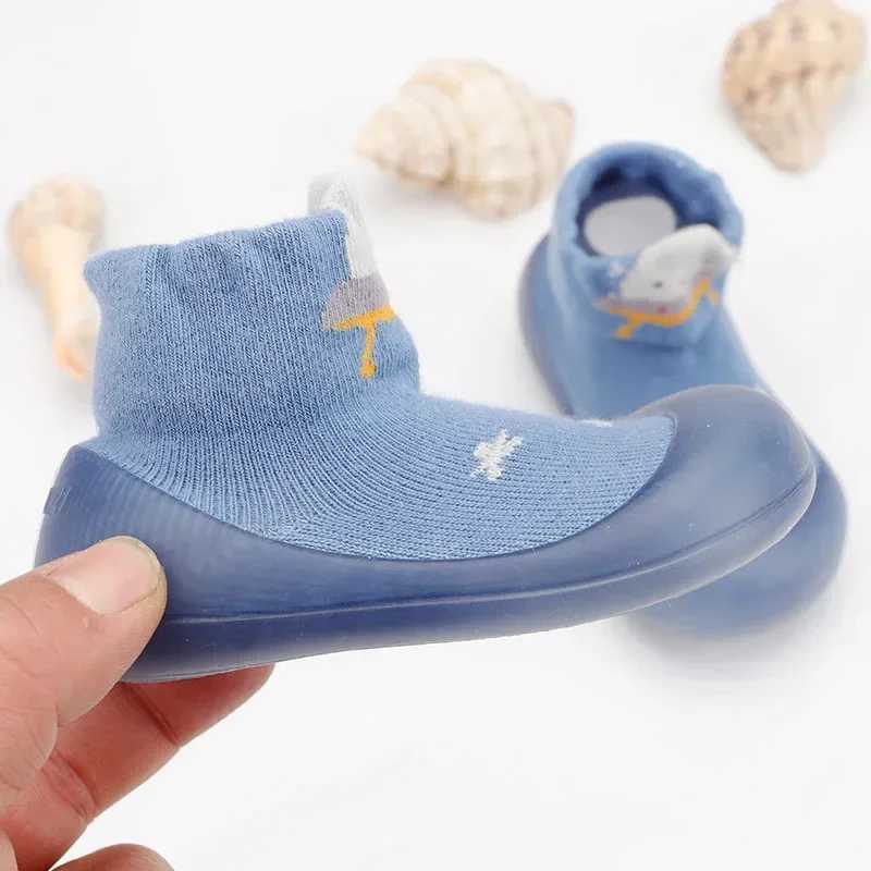 Baby boy girl first walker childrens socks shoes anti slip floor socks childrens soft rubber sole childrens socks baby boots M240827