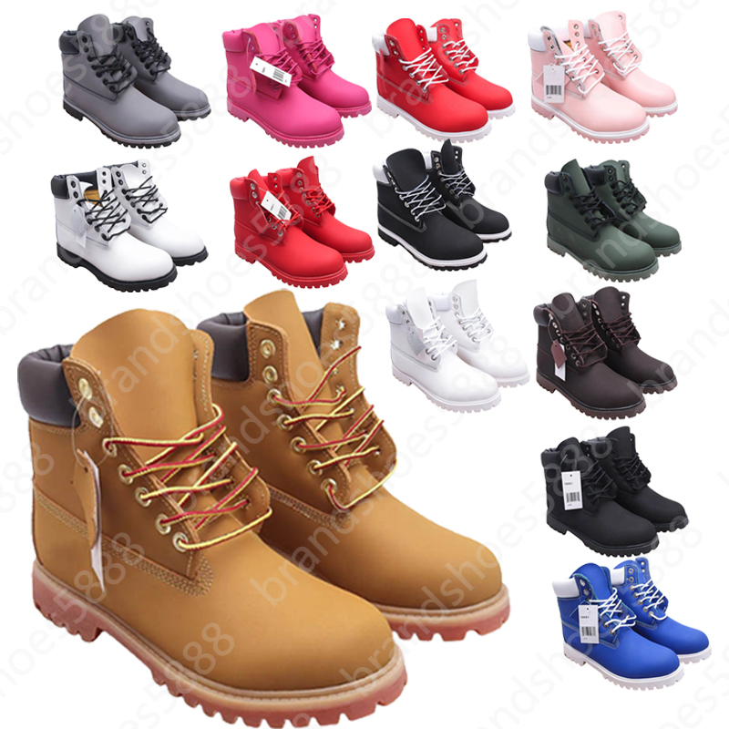 Boots Designer boots women shoes winter genuine leather boot lace on platforms climb waterproof ankle classic martin shoe men boots winter warm sliders workwear boo