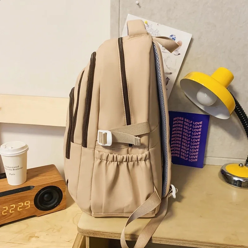 school backpack highquality 177 inch large capacity waterproof travel bag fashionable mens campus 240827