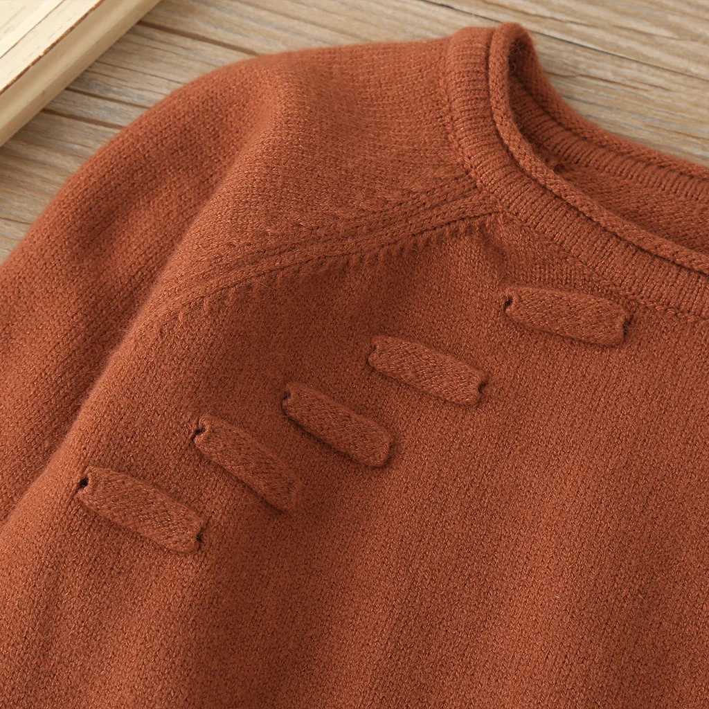 Autumn Boys and Girls Knitted Flower Childrens Winter Clothing Cotton Sweater Pure Cotton Baby Pullover Girls Top Ropa Bebe InviernoW240824