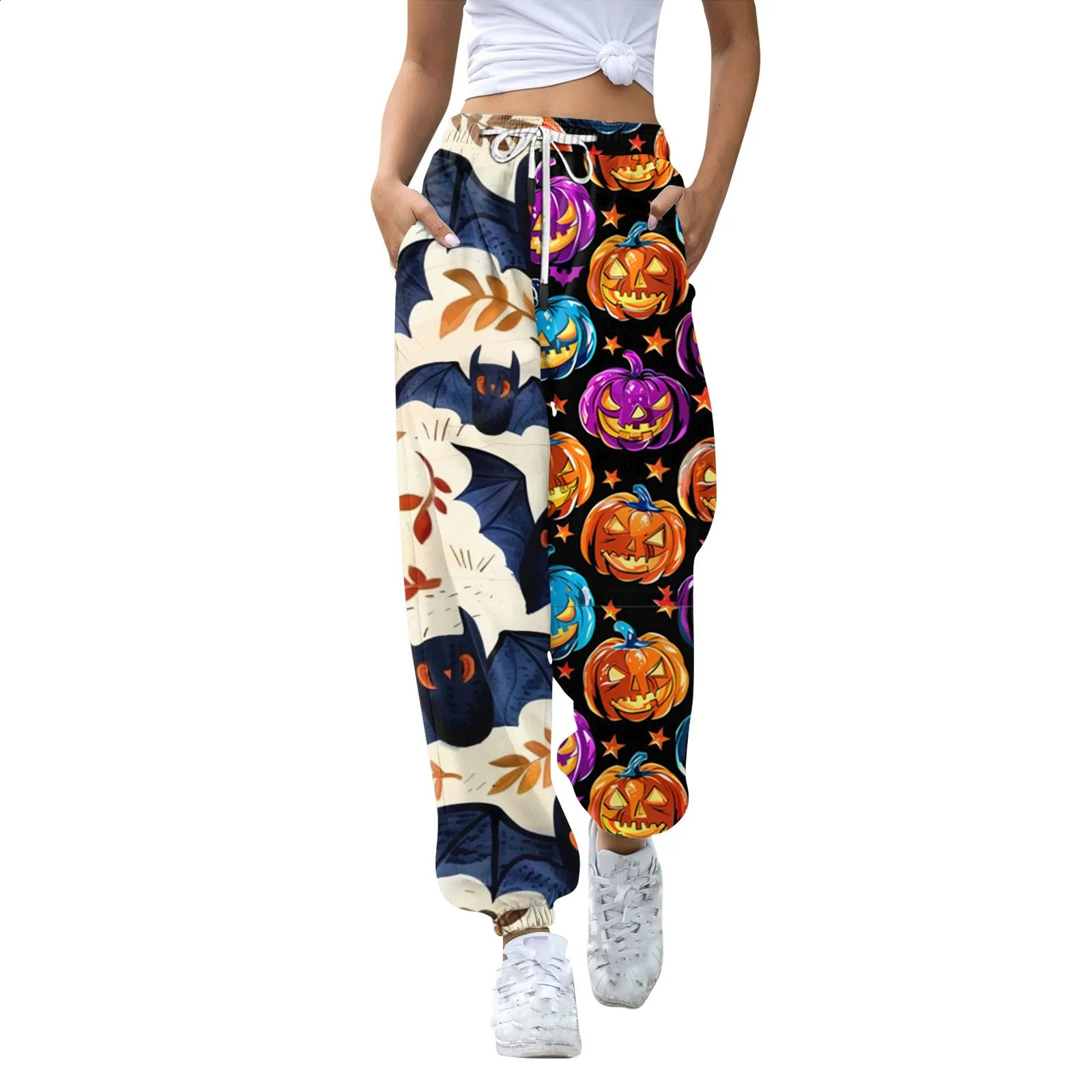 Womens casual fashion Halloween printed casual pants womens pants high waisted womens clothing sales bag pants womens casual pants 240827
