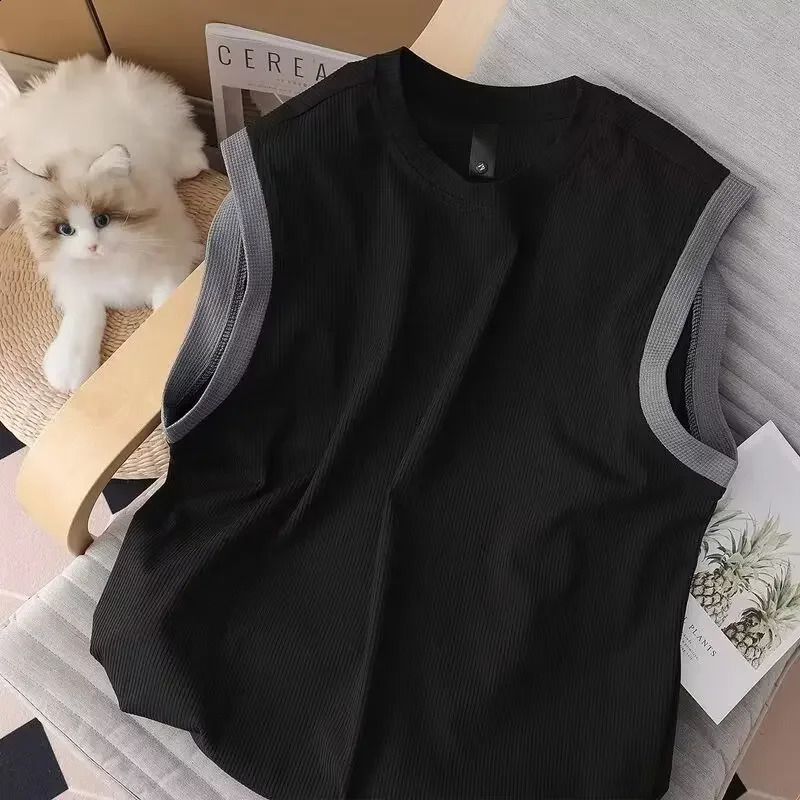 Summer Cool Mens Sportswear 2-piece Set Casual Shorts Tank Top Fashion Mens Wear 240827