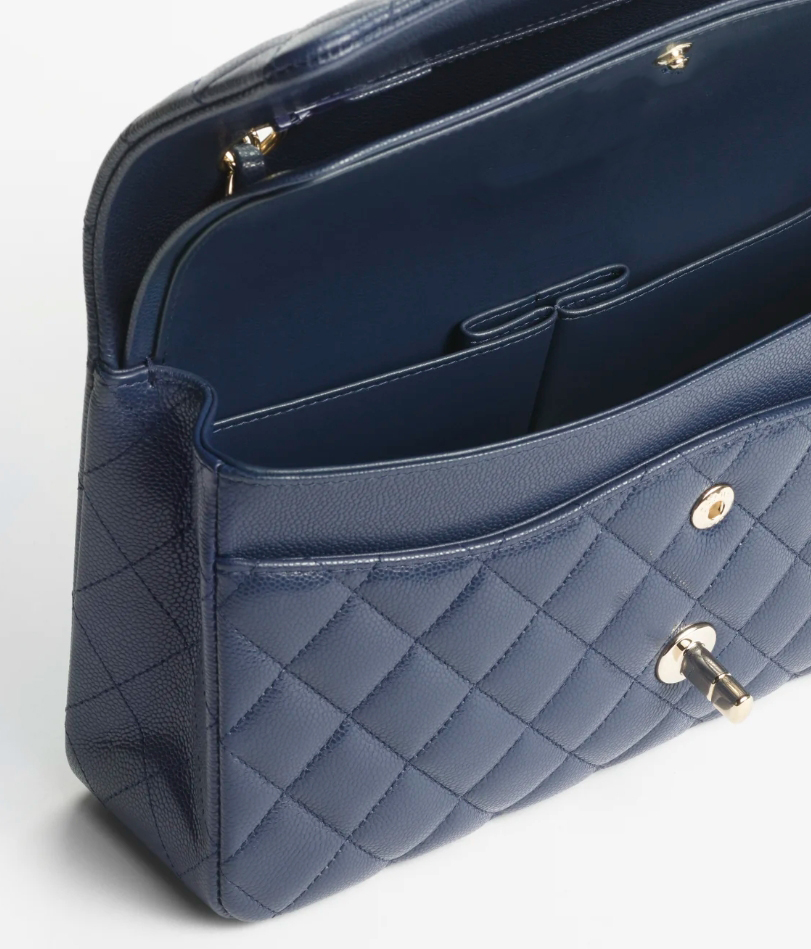 Designer bag Double Flap Bag Luxury Real Leather Caviar Lambskin Classic Purse Quilted Handbag 10A Mirror quality 25CM