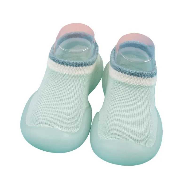 Baby boys and girls socks shoes unisex non slip flooring first mover childrens soft rubber sole baby and toddler solid color shoes M240827