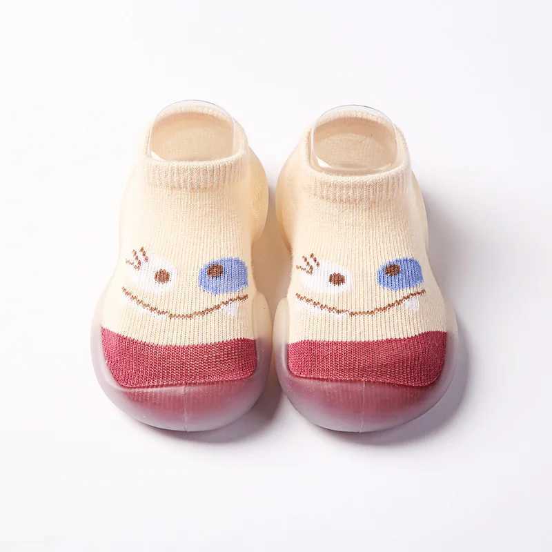 HappyFluttere 0-3Y Spring and Autumn Shoes Soft Cotton Anti slip Baby Shoes Walking Indoor Baby Thin Style Breathable Socks Shoes M240827