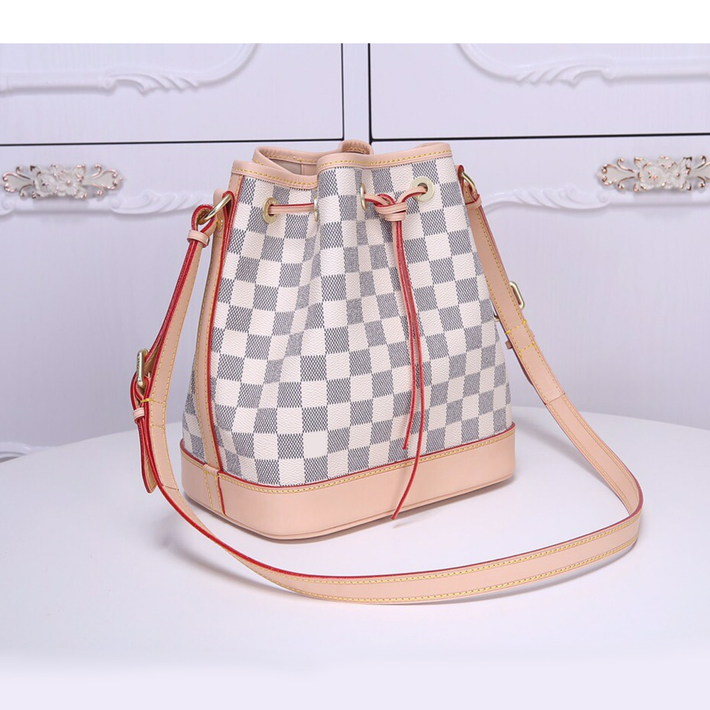 M40817 women crossbody soft drawstring bucket bag leather coated canvas travel shoulder bags classic fashion ladies handbags high quality designer NO E BB LB062749