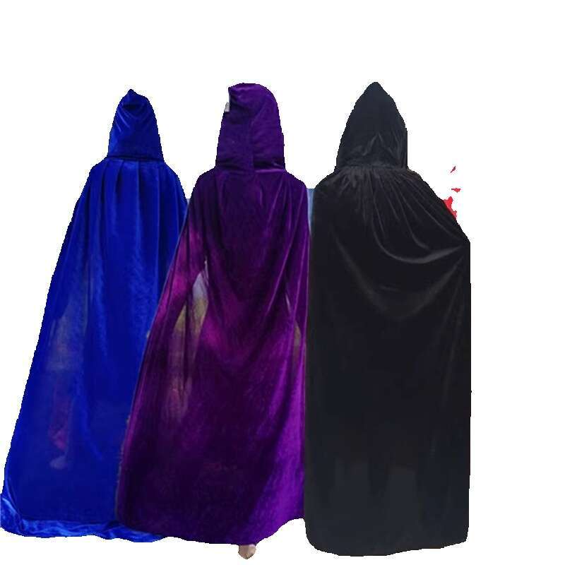 Halloween costumes adults and children cloaks for witches death capes dance performances stage costumes COS wizard black robes cape coat