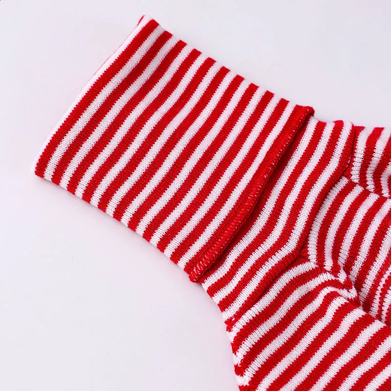 Italian Greyhound Red Striped Sweater Whippet Turtleneck Coat Stretch Warm Pet Clothing 240827