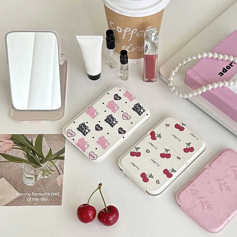Portable Mini Makeup Pocket Mirror Adjustable Angle Desktop Small Folding Cosmetic Mirrors High Definition Women Vanity ToolsXJ241213