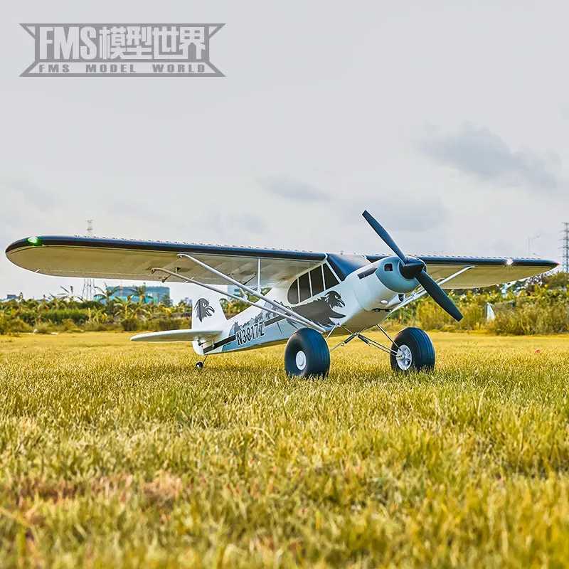 Pa-18 Rc 1300mm remote-controlled model J3 Piper Super Cub Pnp Rtf trainer electric aircraft outdoor toys childrens gifts W240826 Free shipping