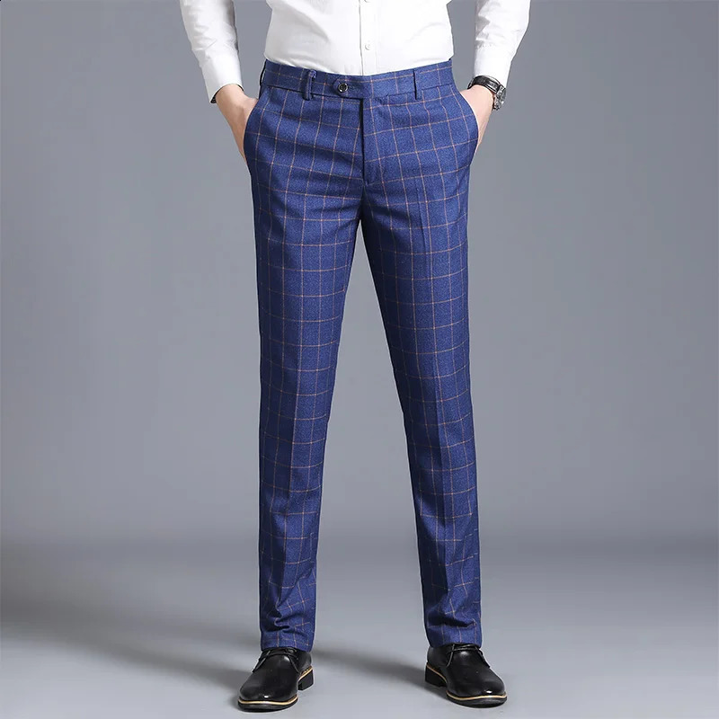 Autumn Solid Business Casual Suit Pants Men Clothing Simple All Match Formal Wear Office Trousers Straight Men Pants 29-38 240827