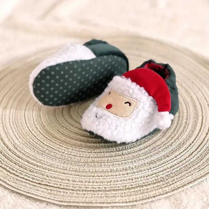 New Christmas baby shoes for boys girls toddlers first step walkers soft soled baby apartments warm snow boots 0-18 months old M240827