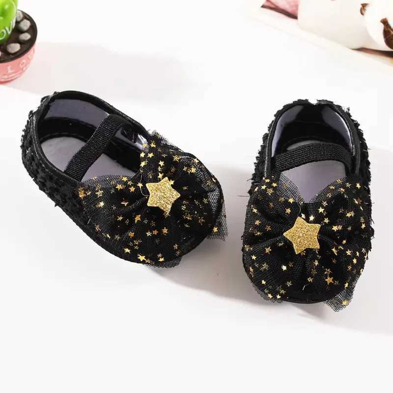 Baby Princess Shoes and Headbands Baby Girls Bow Birthday Party Shoes Baby Preschoolers First Step Walker M240827