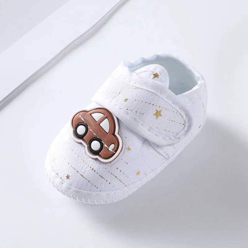 Spring and summer baby shoes Korean style cartoon car pattern soft soled cloth shoes (0-8 months) M240827