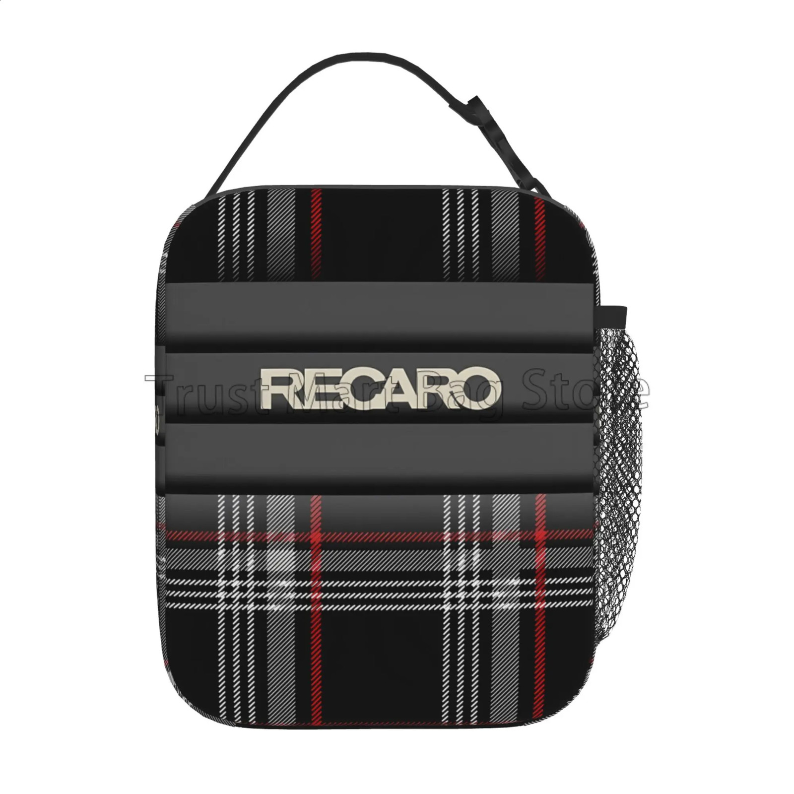 Recaros printed insulated lunch bag is a reusable leak proof portable Oxford cooler box for outdoor work and travel 240826
