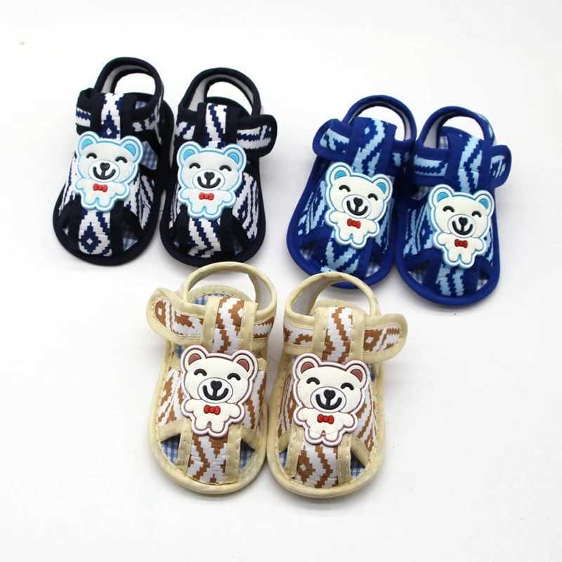 Spring baby and toddler shoes girls and boys newborn letter printing cartoon pre walker soft soled sandals first walker shoes M240827
