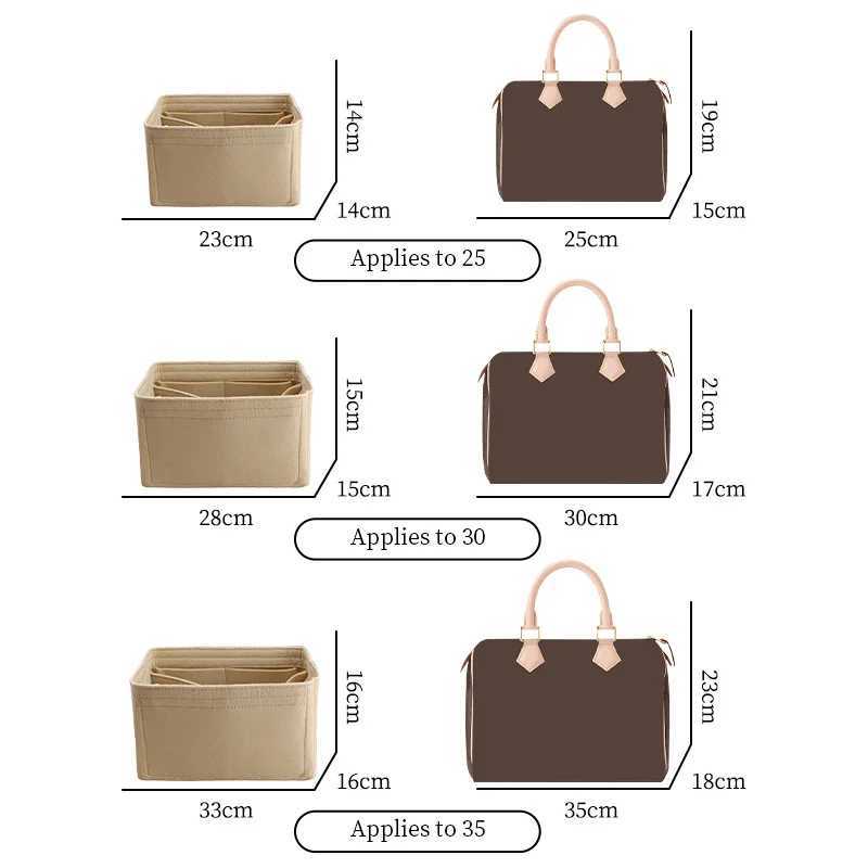 Tinberon felt insert bag organizer handbag inner bag cosmetics bag makeup storage travel bag accessories felt bag lining organizer W240826