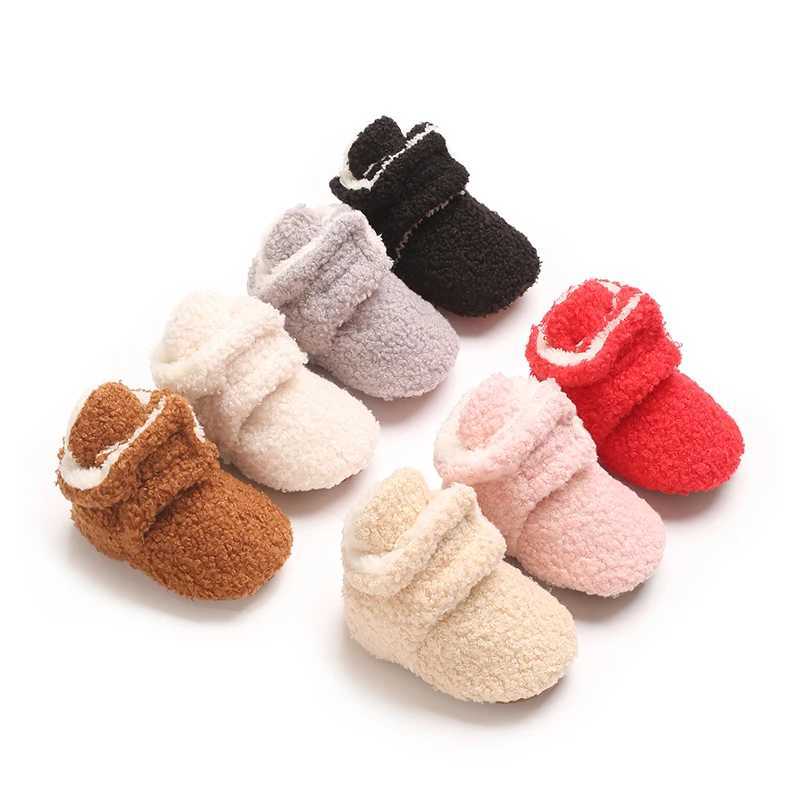 Winter newborn baby winter boots the first step is soft soled baby walking shoes soft soled baby foot protection cotton shoes M240827
