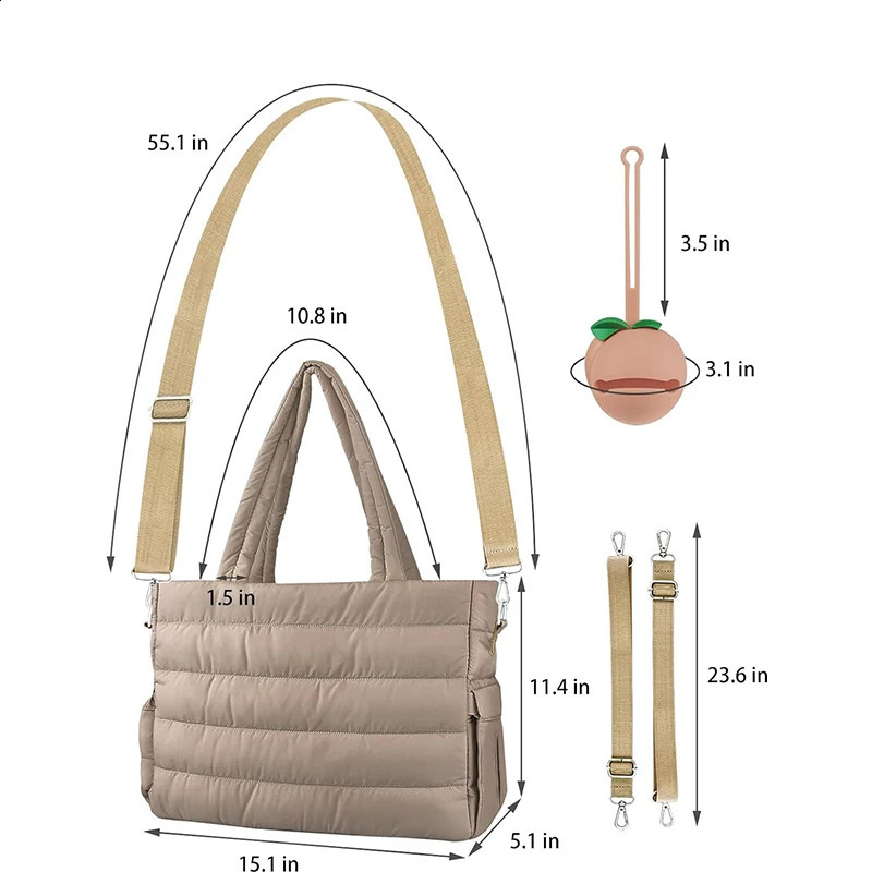 Mommy Bag Crossbody Single Shoulder Large Capacity Outward Baby Diaper Handbag 240826
