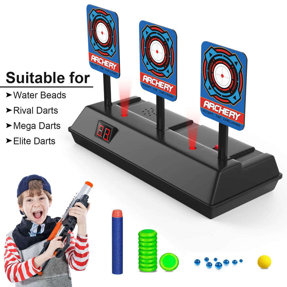 Target For Shooting New Digital Shooting Automatic Reset and Score Simulated Sound Toy Target Suitable for Nernd Paintball Bullet Toy Gun Target