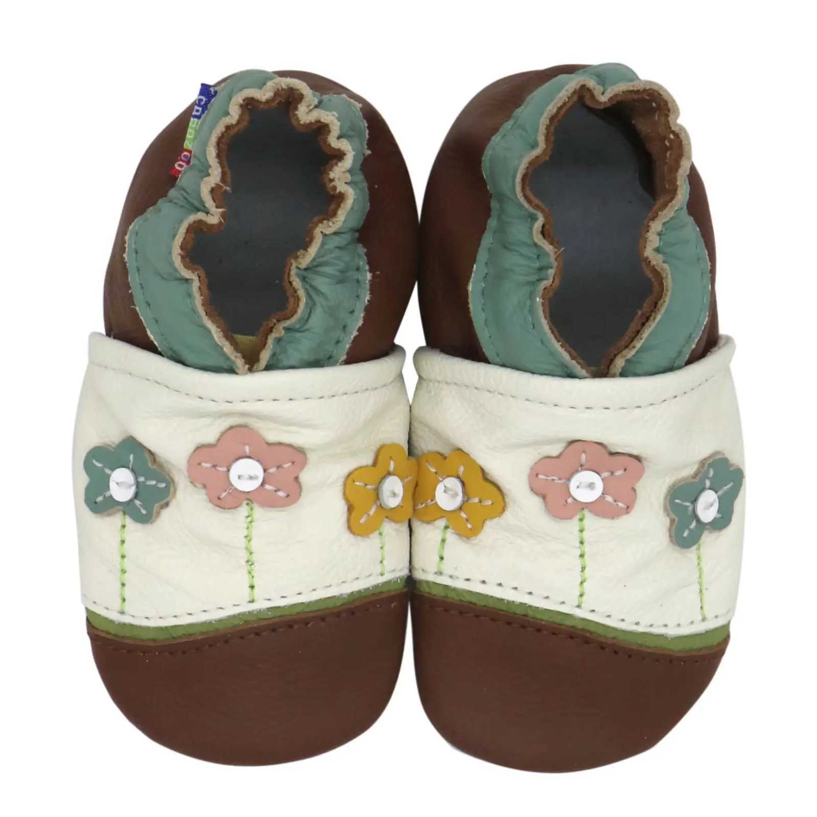 Carozoo soft leather shoes for baby boys and girls baby shoes with sliding blocks new walking leather anti slip childrens shoes M240827
