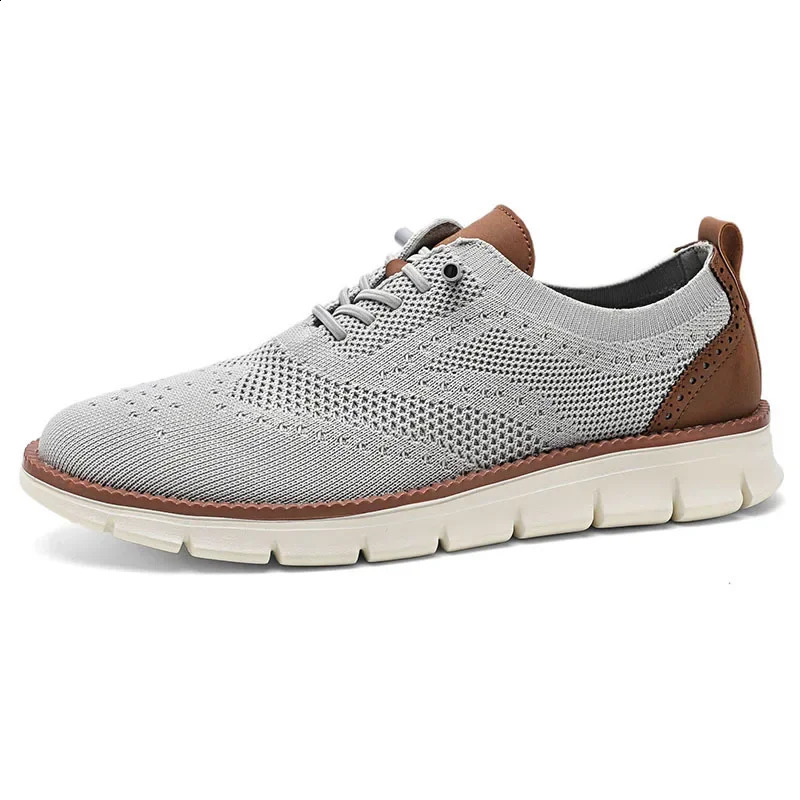 Leisure Knitted Mens Shoes Brooks Mens Shoes Office Submits Fashion Sports Shoes seller 240827
