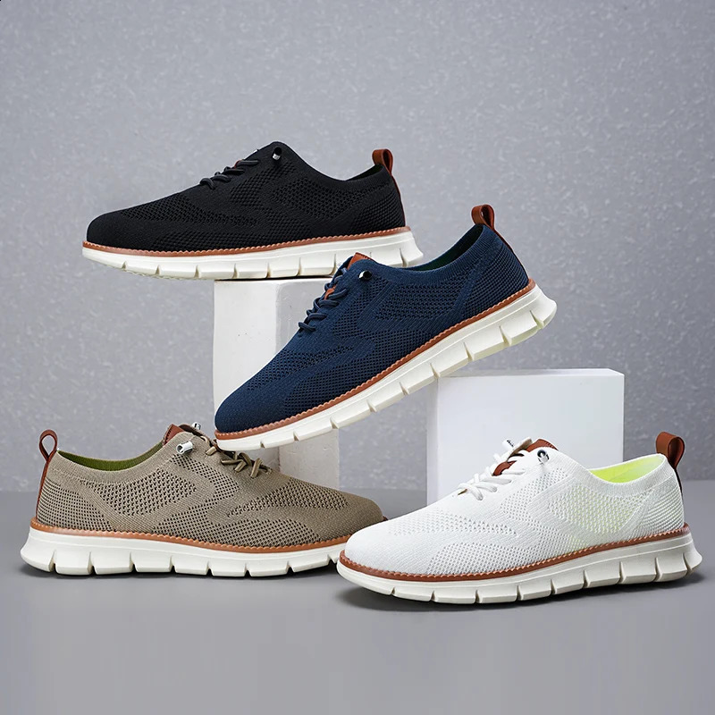 2024 mens casual shoes large-sized woven mesh lightweight and comfortable summer work driving shoes mens simple outdoor walking shoes 240827