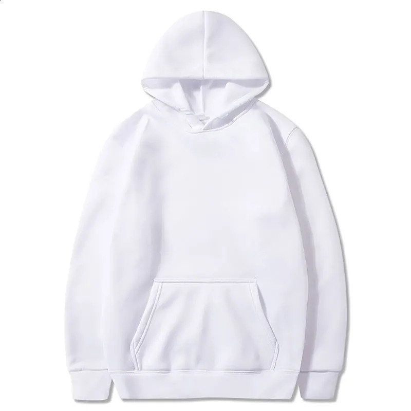 Blank Fleece Pullover Hoodies Unisex Wholesale Hip Hop 11 Color Hooded Sweatshirt Men Fashion Black Hoodie For 240826
