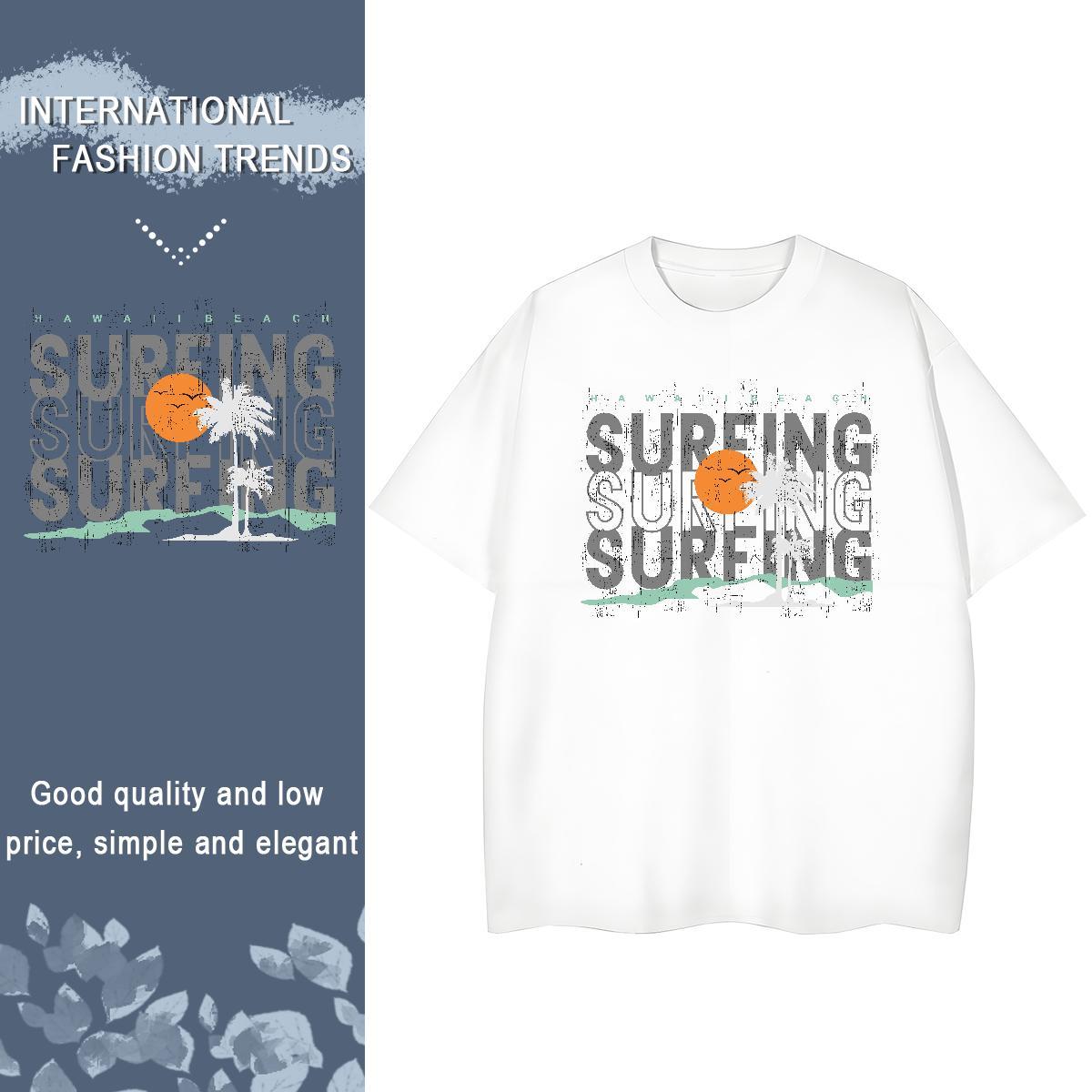 Brand T Shirts Men 230g 100% Cotton letter Outdoor Plus Size Custom Breathable Soft Men Tees 2024 Designer Wear