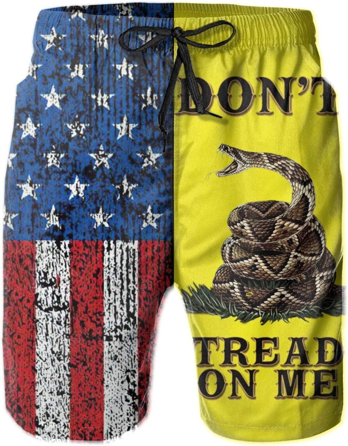 Beach Pants For Men 3D Printed Mens Shorts The Snake Graphic Breathable Surfing