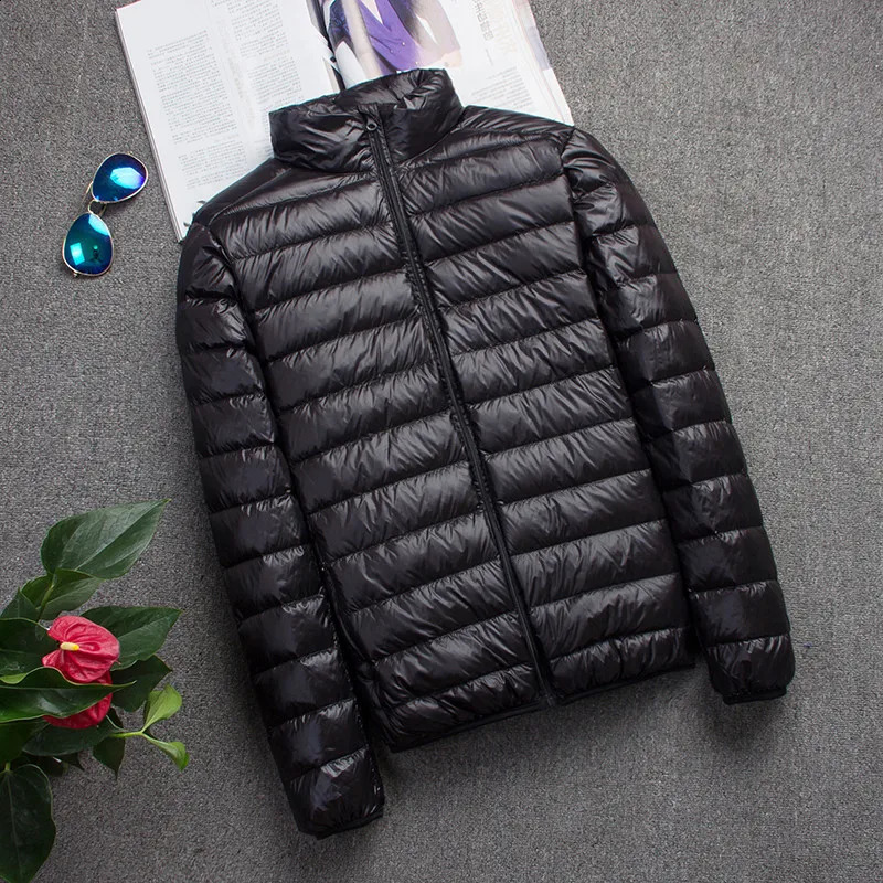 Autumn And Winter Down Jacket Mens Fashion Hooded Super Light Warm Slim Coat Down Jacket Mens Coat 240830