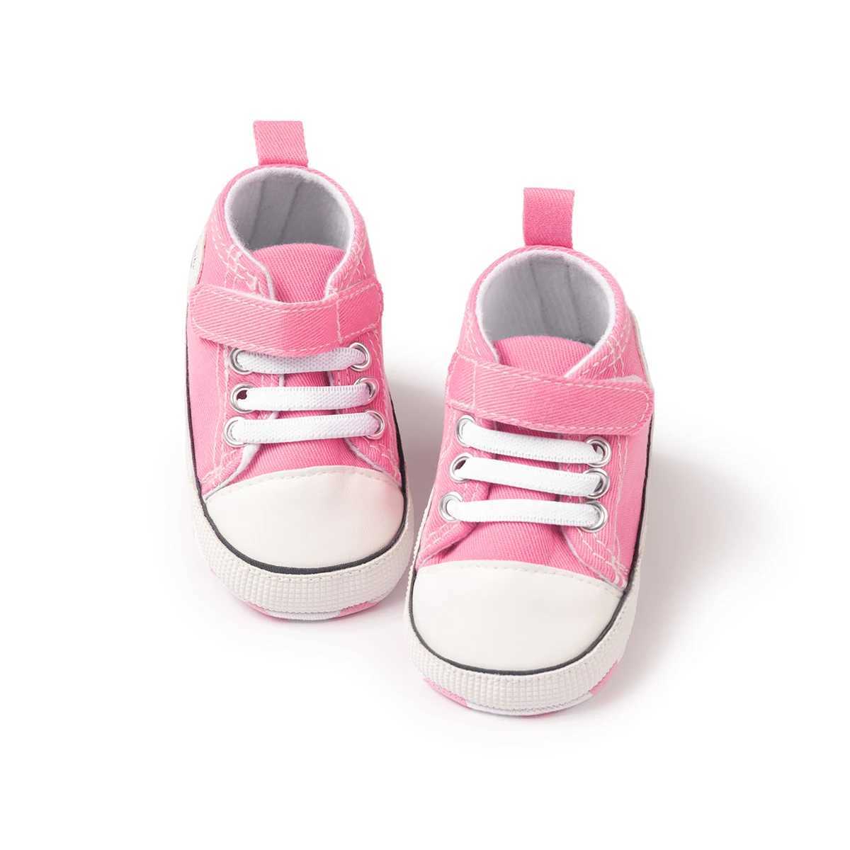 KIDSUN newborn multi-color canvas baby shoes soft soled casual shoes for boys and girls the first childrens shoes M240827