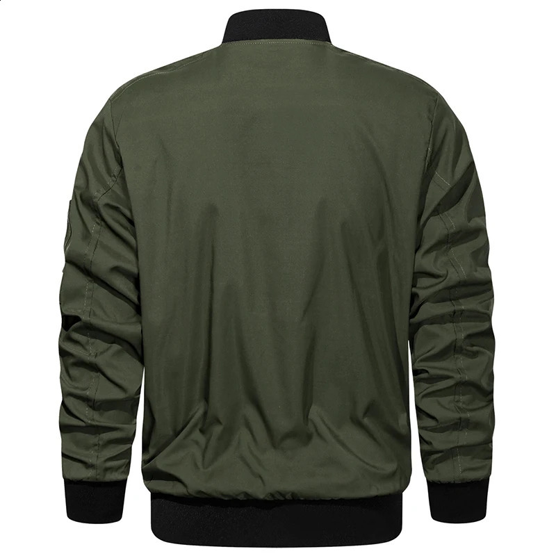 Mens Autumn Lightweight Bomber Jacket Casual Spring Flight University Work Baseball US Size 240827