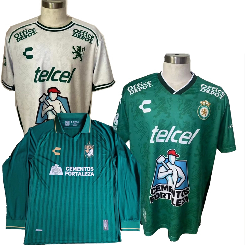 2023 2024 2025 Liga MX Club Leon Soccer Jerseys L.ROMERO F.VINAS I.MORENO RUBIO A.MENA A.FRIAS BORJA SANCHEZ RODRIGUEZ home away 24 25 football men and kids shirt