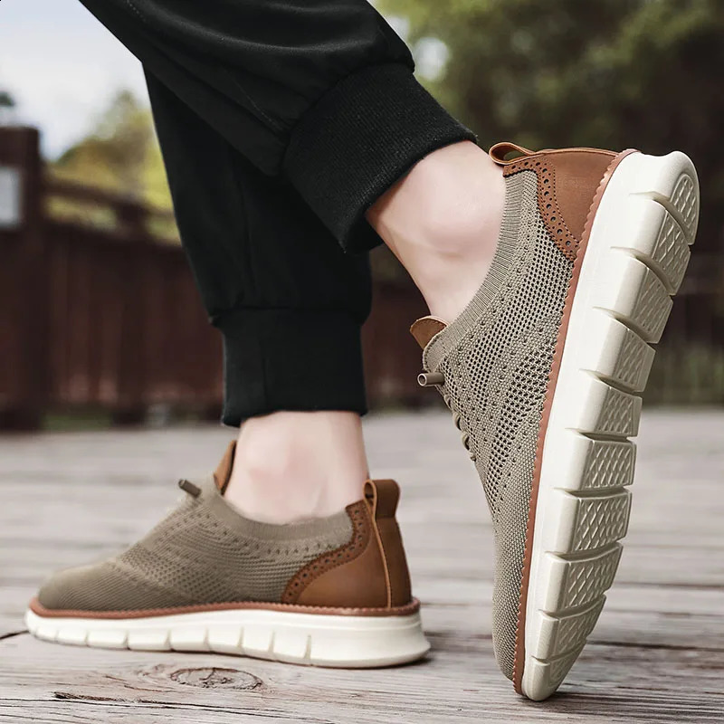Mens casual canvas shoes outdoor mens casual shoes breathable sliding up apartment mens sports shoes walking shoes large size 48 240827