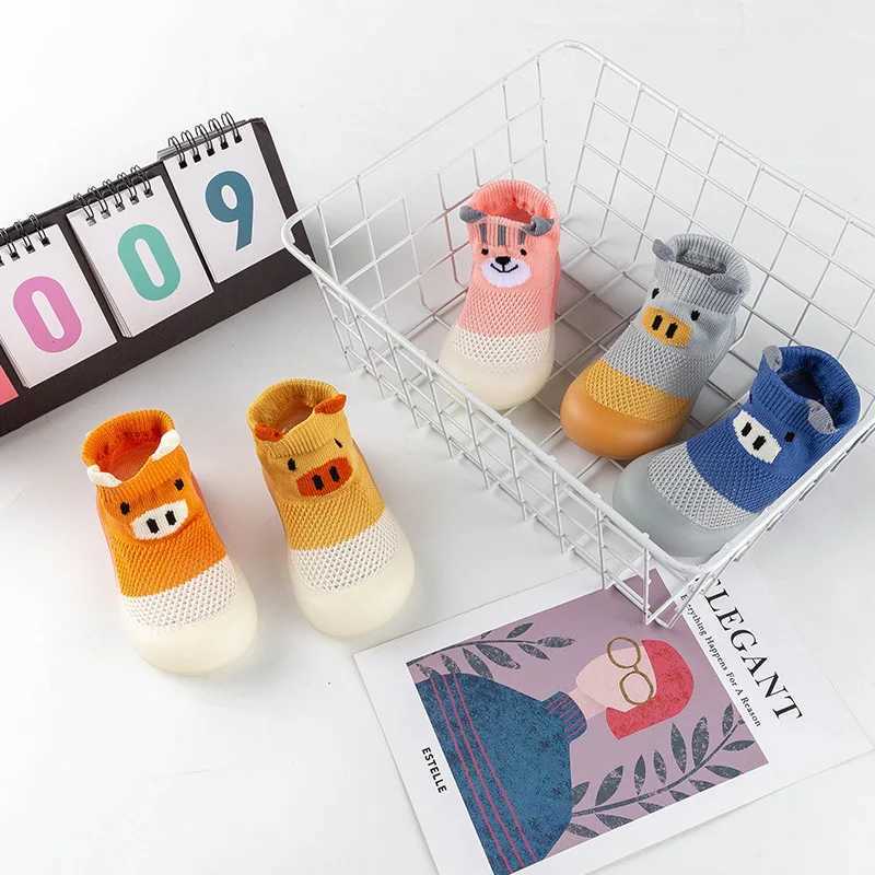 Baby shoes soft rubber soles first mover childrens socks non slip flooring childrens socks M240827