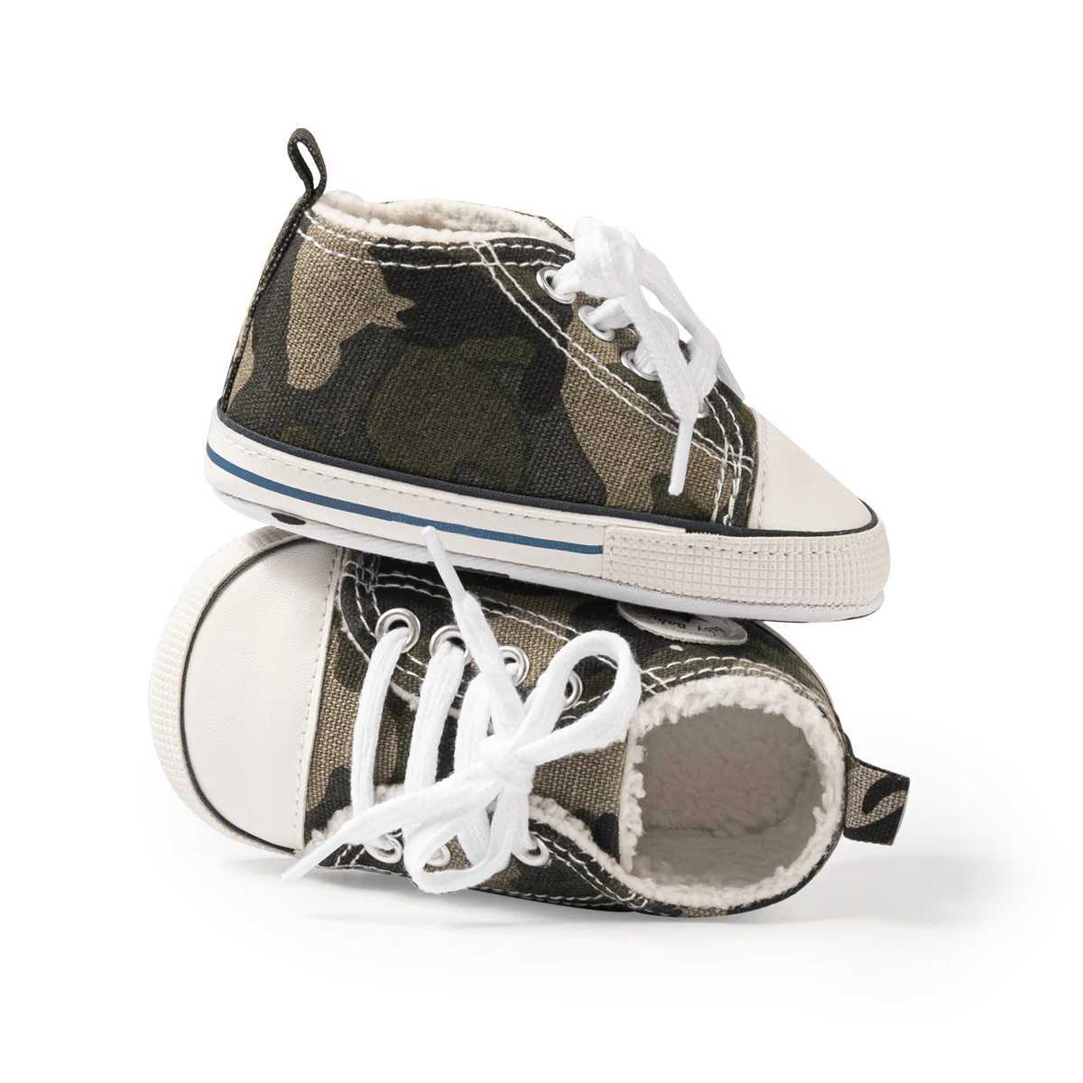 KIDSUN newborn multi-color canvas baby shoes soft soled casual shoes for boys and girls the first childrens shoes M240827