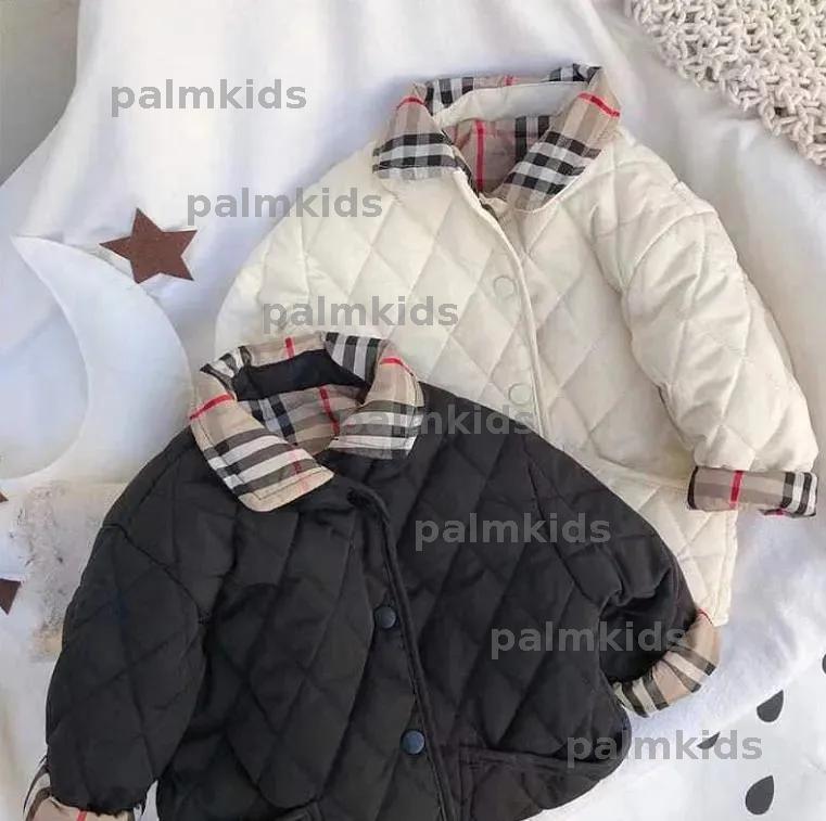 2024 Childrens Autumn Winter Jackets Sof Jacket Boy Outwear Girls Two-sided Coat Fashion Jacket Baby Clothes Children Clothing CRG2408272F6