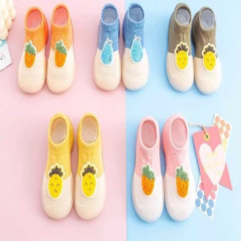 Baby Girl Socks Shoes Baby Cute Childrens Shoes Soft Sole Childrens Floor Socks Preschool First Step Walker M240827