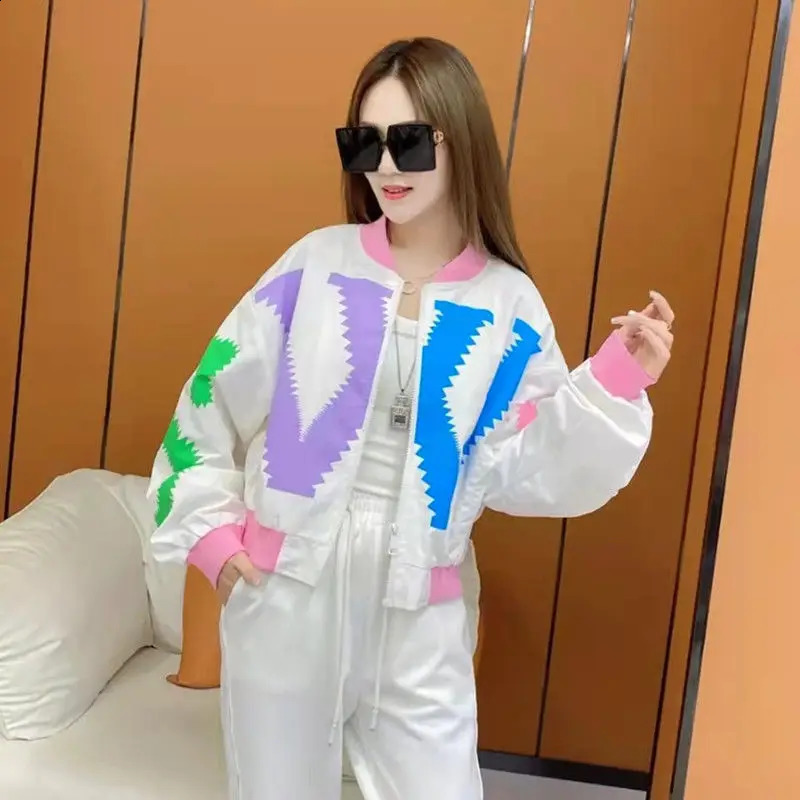Spring Autumn Versatile Korean Sunscreen Student Western Style Internet Celebrity Baseball Jacket Short Coat for Women 240827