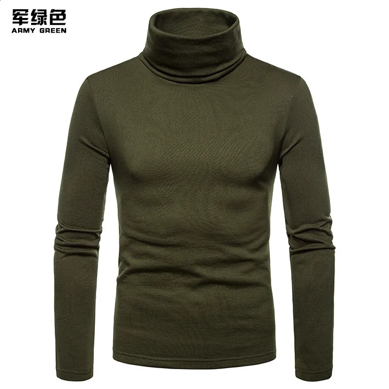 underwear mens ultrathin winter turtle collar bottom shirt thick warm wool floral long sleeved top Tshirt 240827