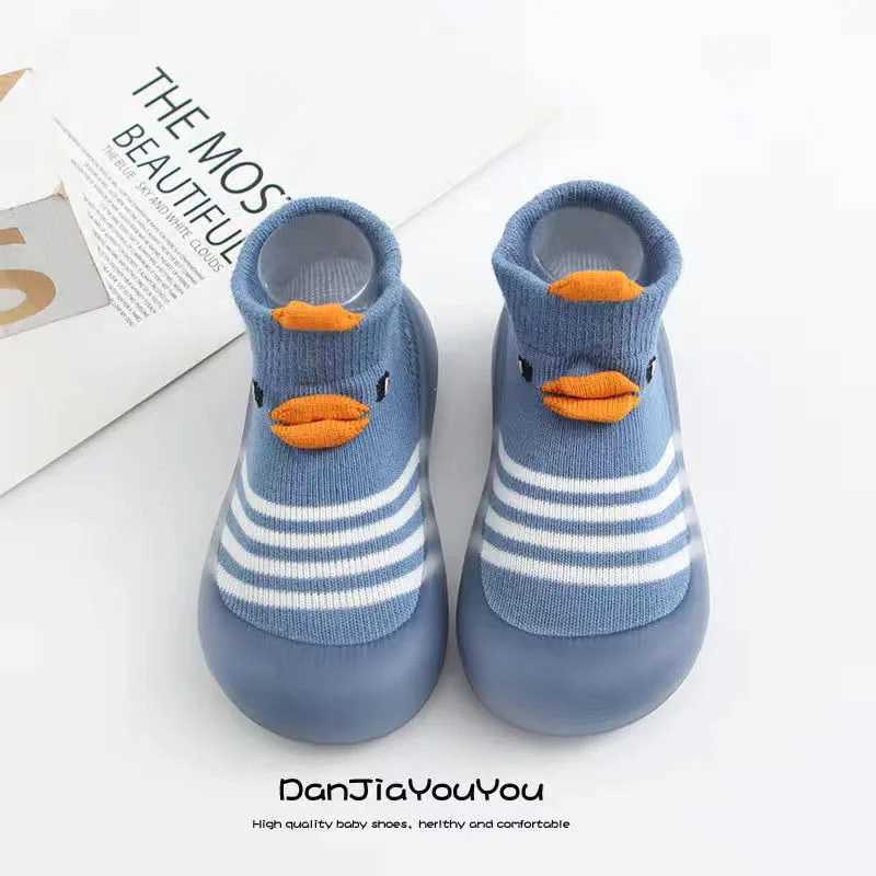 Baby anti slip socks cute cartoon childrens rubber soles childrens floor sports shoes childrens newborn babys first walking shoes 0-3Y M240827